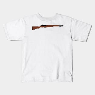 M1 Garand 1936 standard U.S. service rifle historical U.S. weapon Kids T-Shirt